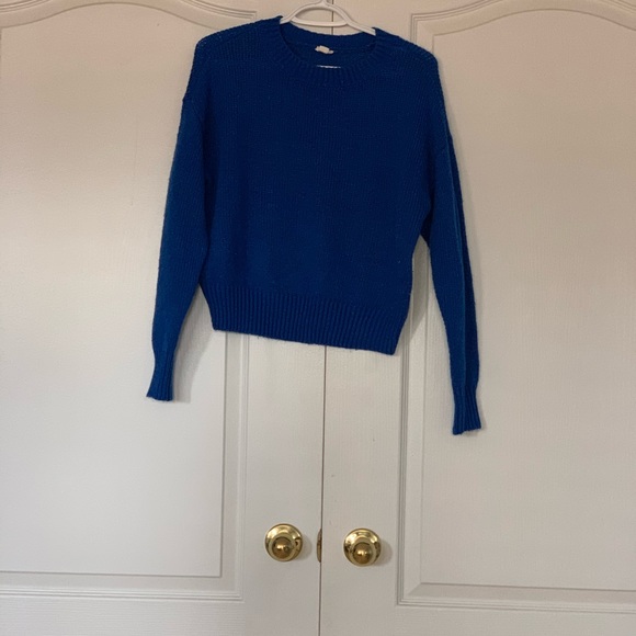 Royal blue knit sweater - Picture 1 of 5